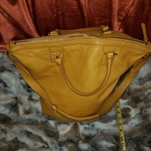Diane Von Furstenberg mustard  leather bag